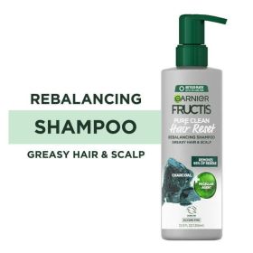 Garnier Fructis Pure Clean Hair Reset Rebalancing Charcoal Shampoo;  12 fl oz